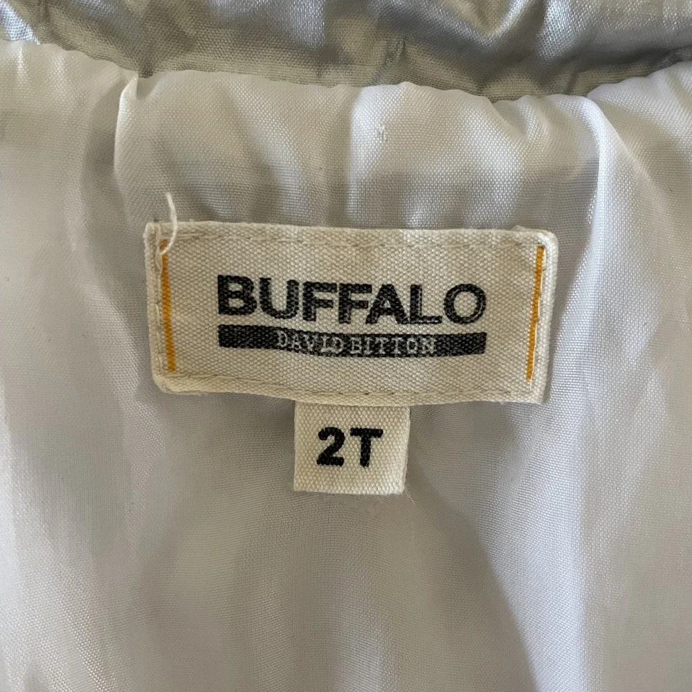 Buffalo David‎ Bitton Toddler Puff Grey Zip Vest, 2T